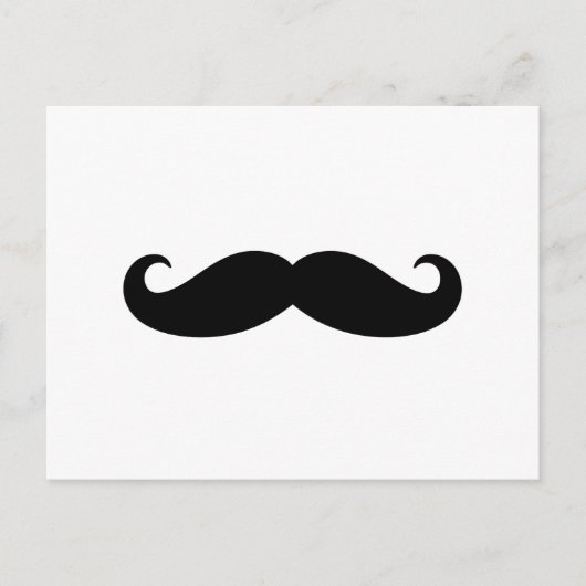 Mustache Mustache, Mustache-Design Postkarte (Vorderseite)