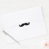 Mustache Mustache, Mustache-Design Runder Aufkleber (Umschlag)