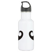 Mustache / Mustache / Schnurbart Edelstahlflasche (Rückseite)