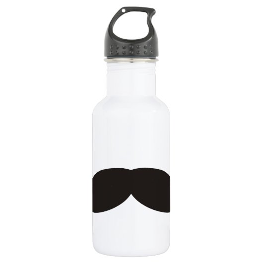 Mustache / Mustache / Schnurbart Edelstahlflasche (Vorderseite)