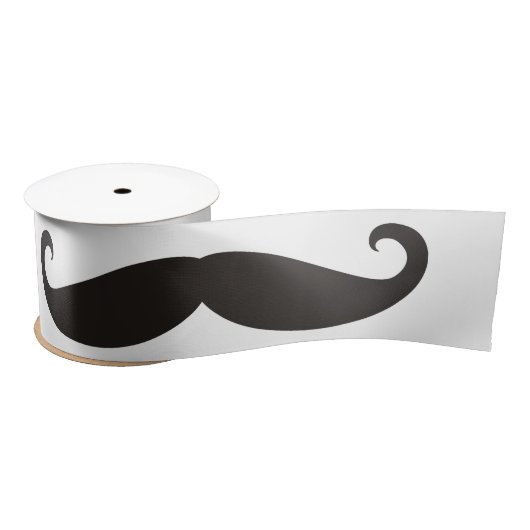 Mustache / Mustache / Schnurbart + Ihre Ideen Satinband (Spule)