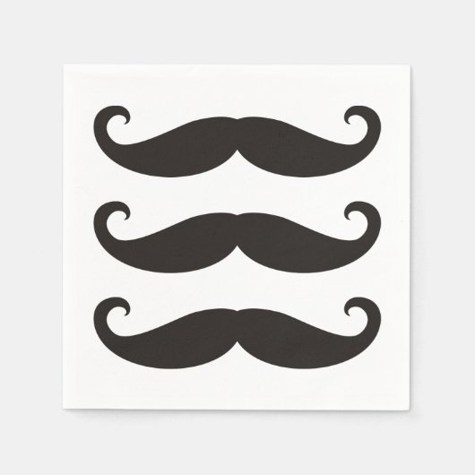 Mustache / Mustache / Schnurbart + Ihre Ideen Serviette (Vorderseite)