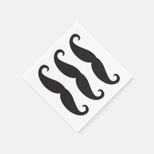Mustache / Mustache / Schnurbart + Ihre Ideen Serviette (Ecke)