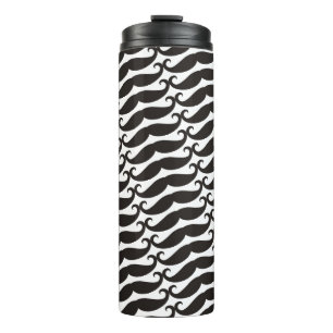 Mustache / Mustache / Schnurbart + Ihre Ideen Thermosbecher