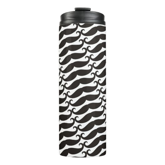 Mustache / Mustache / Schnurbart + Ihre Ideen Thermosbecher (Vorderseite)