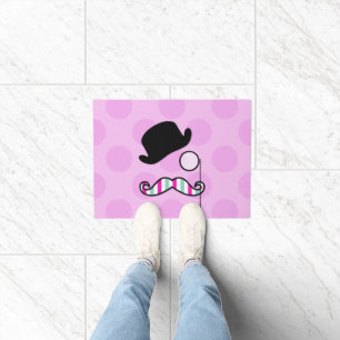 Mustache, Mustache, Stache, Monocle, Bowler Hat Fußmatte