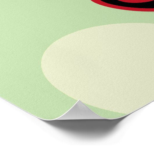 Mustache, Mustache, Stache, Monocle, Bowler Hat Poster (Ecke)