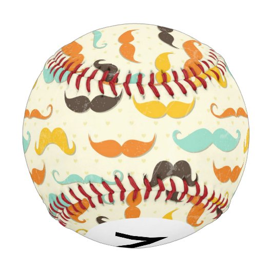 Mustache-Muster 3 Baseball (Rückseite)