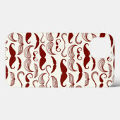 Mustache-Muster, Retro-Stil 3 Case-Mate iPhone Hülle (Rückseite (Horizontal))