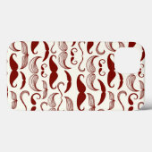 Mustache-Muster, Retro-Stil 3 Case-Mate iPhone Hülle (Rückseite (Horizontal))