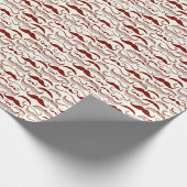 Mustache-Muster, Retro-Stil 3 Geschenkpapier (Ecke)