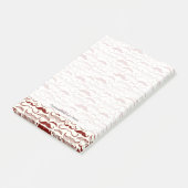 Mustache-Muster, Retro-Stil 3 Post-it Klebezettel (angewinkelt)