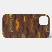 Mustache-Muster, Retro-Stil 5 Case-Mate iPhone Hülle (Rückseite (Horizontal))
