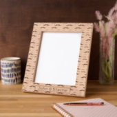 Mustache Name Template Geätzte Rahmen (Links)