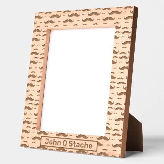 Mustache Name Template Geätzte Rahmen (Links)