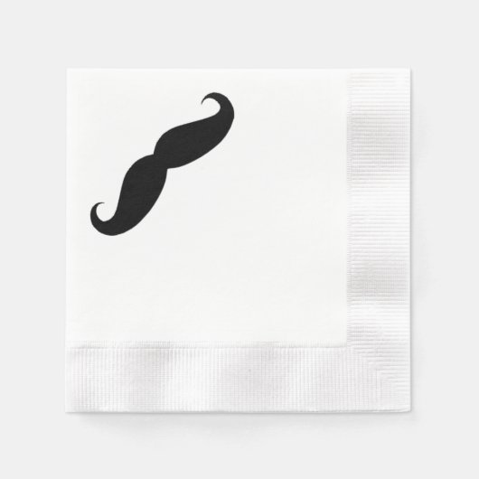 Mustache Napkins Serviette (Vorderseite)