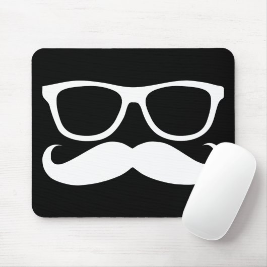 Mustache Nerd Mousepad (Mit Mouse)