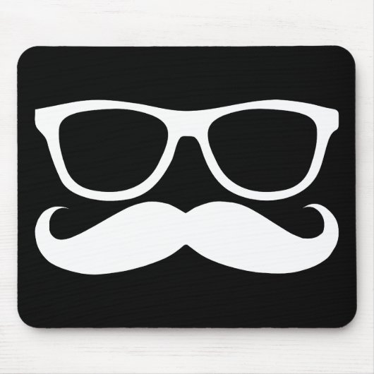 Mustache Nerd Mousepad (Vorne)
