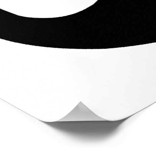 Mustache Nerd Poster (Ecke)