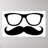 Mustache Nerd Poster (Vorne)