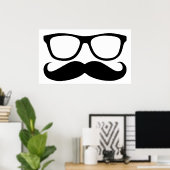 Mustache Nerd Poster (Heimbüro)