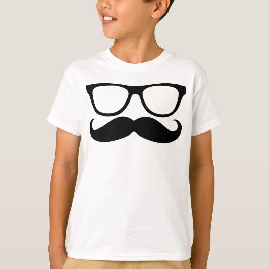 Mustache Nerd T-Shirt (Vorderseite)
