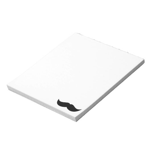 Mustache Notepad Notizblock (Rotiert)
