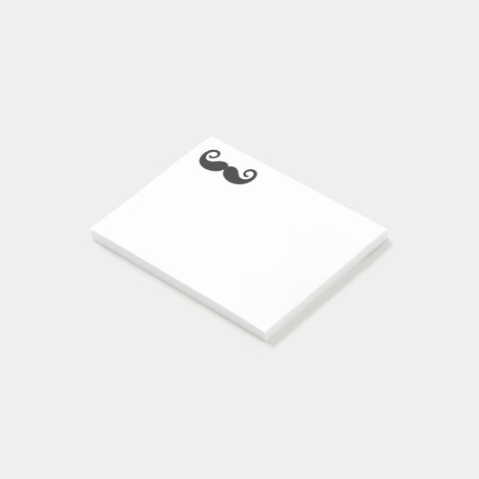 Mustache Notepad Post-it Klebezettel (angewinkelt)