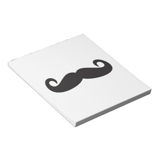 Mustache Notizblock (angewinkelt)