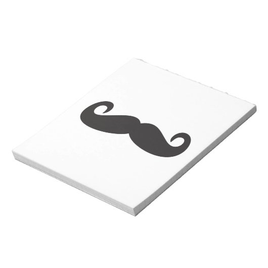 Mustache Notizblock (Rotiert)