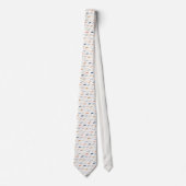 Mustache on Beige Necktie Tie Krawatte (Vorderseite)