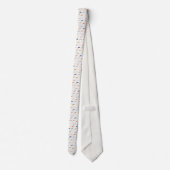 Mustache on Beige Necktie Tie Krawatte (Rückseite)