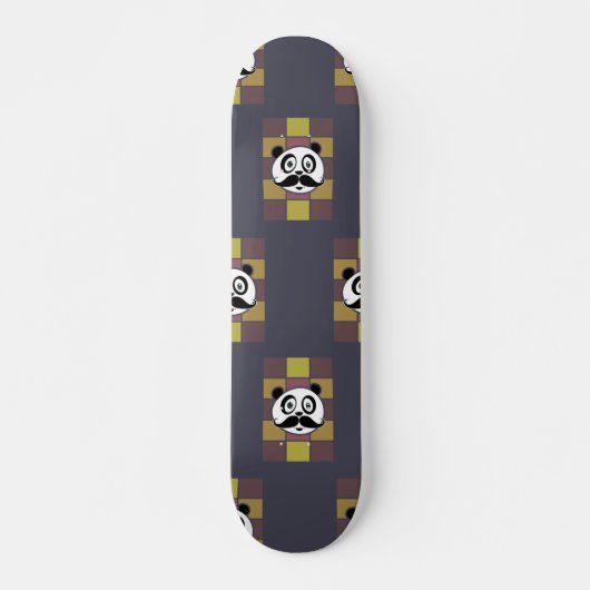 Mustache Panda 3 Skateboard (Vorne)