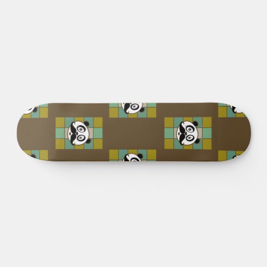 Mustache Panda 4 Skateboard (Horizontal)