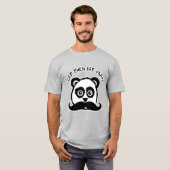 Mustache Panda Ließ ihnen Eat Yams T-Shirt (Vorne ganz)