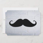 Mustache Party Shower Designer Destiny Destiny's Einladung (Rückseite)