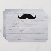 Mustache Party Shower Designer Destiny Destiny's Einladung (Vorne/Hinten)