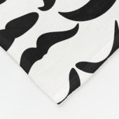 Mustache Pattern Fleecedecke (Ecke)