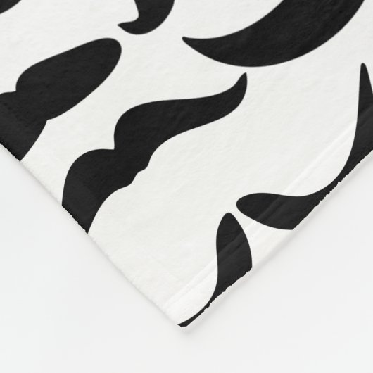Mustache Pattern Fleecedecke (Ecke)