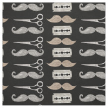 Mustache Pattern-Friseursalon nach Garten