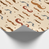 Mustache Pattern Geschenkpapier (Ecke)