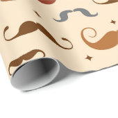 Mustache Pattern Geschenkpapier (Rolleneckpunkt)