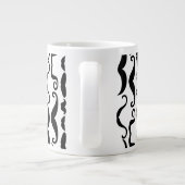 Mustache Pattern Jumbo-Tasse (Rückseite)