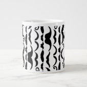 Mustache Pattern Jumbo-Tasse (Vorderseite)