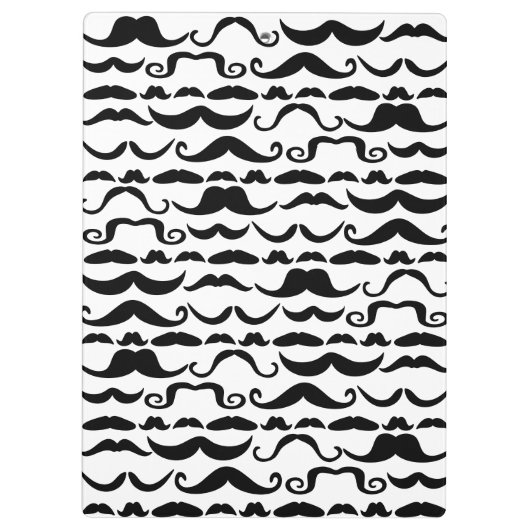 Mustache Pattern Klemmbrett (Rückseite)