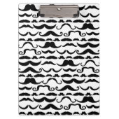 Mustache Pattern Klemmbrett (Vorderseite)