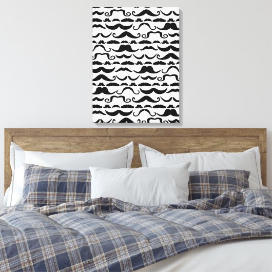 Mustache Pattern Leinwanddruck (Insitu (Schlafzimmer))
