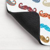 Mustache Pattern Mousepad (Ecke)