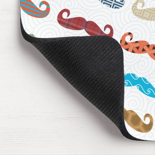 Mustache Pattern Mousepad (Ecke)