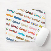 Mustache Pattern Mousepad (Mit Mouse)
